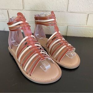Torrid Size 6.5 Wide Brown Gladiator Sandals Boho Festival Shoes